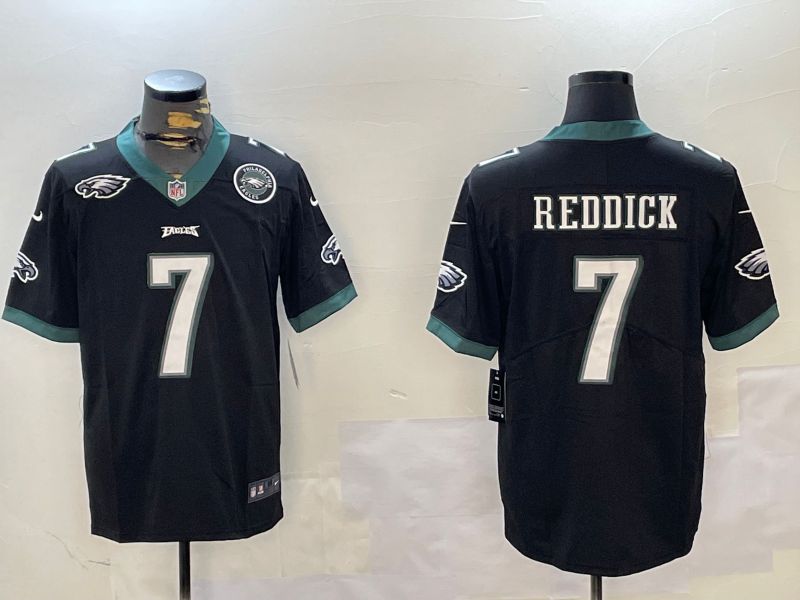 Men Philadelphia Eagles #7 Reddick Black Second generation 2024 Nike Limited NFL Jersey style 3->philadelphia eagles->NFL Jersey